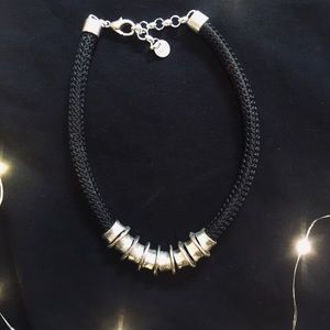 Thick silver statement neaklace!